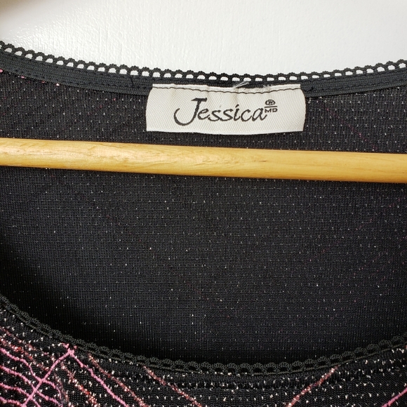 Women's Dress Top with Flared Sleeves - Picture 2 of 4